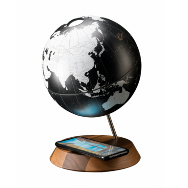Настольный глобус с беспроводной зарядкой "Aria" от Zoffoli