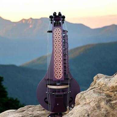 Колесная 6-струнная лира "Цветок жизни" с пьезодатчиком от ARHAIKA
