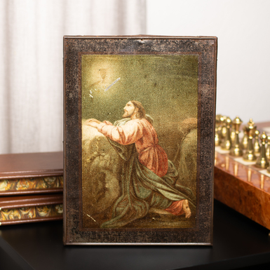 Antique icon of the Agony in the Garden, late 19th century, central regions of Orthodoxy (without restoration)