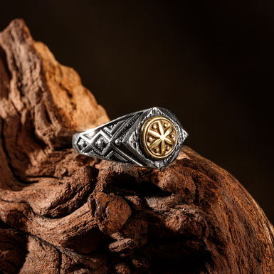 Серебряное кольцо "Гуцульское" от ARHAIKA