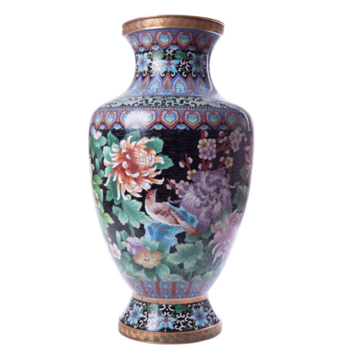 Старинная ваза клуазоне, 2 пол. ХХ века