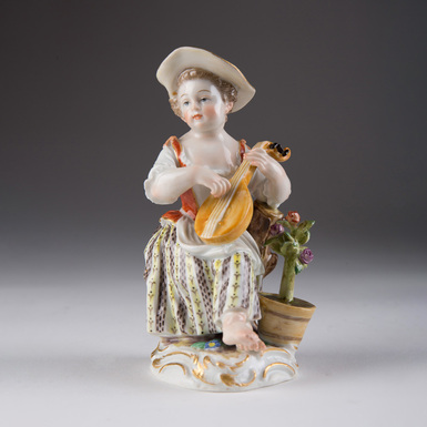 Porcelain figurine "Mademoiselle" by Meissen, Germany, 1880-1924