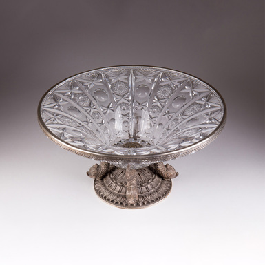 Хрустальная конфетница "Fish", Италия, середина 20-го века