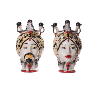 Керамические сицилийские кашпо ручной работы "Carisma", Италия, середина 20-го века