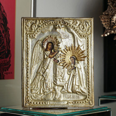 Стародавня ікона Благовіщення Пресвятої Богородиці другої половини 19 століття, центральні регіони православ'я