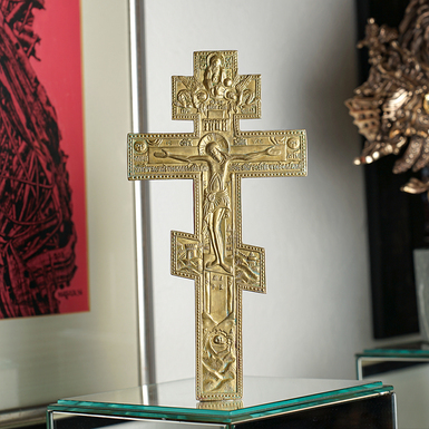 Старинный Крест «Хранитель моленный» второй половины 19 века, центральные регионы православия