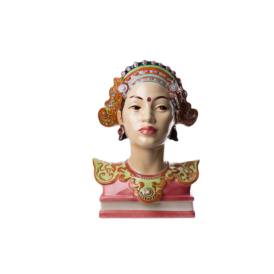 Фарфоровый бюст "Sundari" мануфактуры Goldscheider, Австрия, 1940-1950 гг.