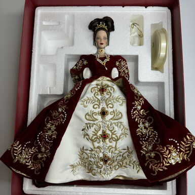 Коллекционная кукла "Барби - Фаберже" (красная) от Barbie, 1997 год