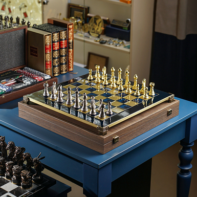 Шахматный набор ручной работы "Parthenon" (44 х 44 см) от Manopoulos