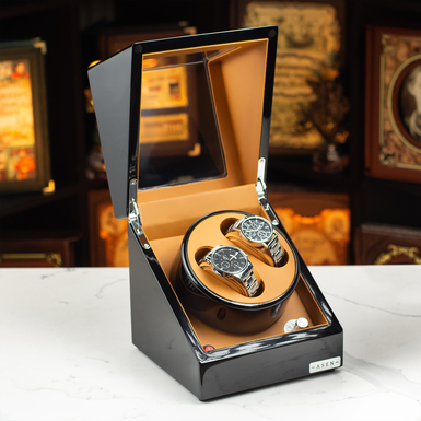 Шкатулка для подзавода двух часов "Doubly" от Asen