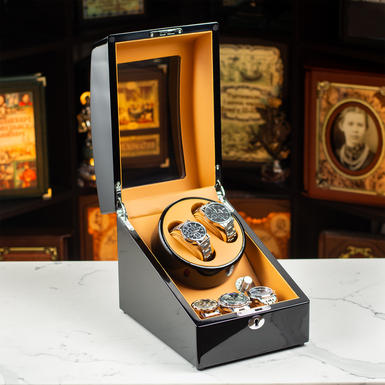 Шкатулка для подзавода двух часов "Pears" от Asen