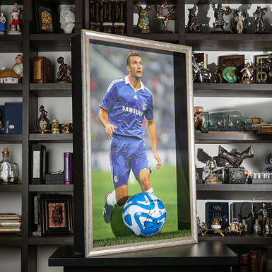 Автограф футболиста Андрея Шевченко на мяче