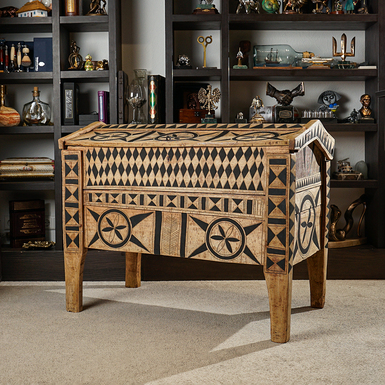 Старинный деревянный гуцульский сундук ручной работы, к. XIX ст.