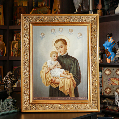 Католическая картина Святого Станислава Костки 1901 года