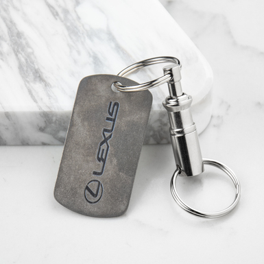 Титановый брелок "Lexus" облегченной серии Light со швейцарским карабином "Victorinox"