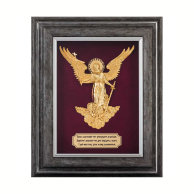 Ключница "Ангел Хранитель" из металла, эмалей и с позолотой