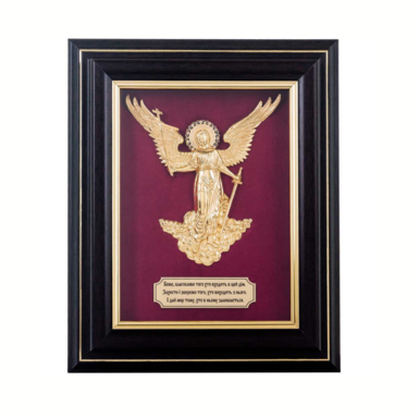 Ключница "Ангел Хранитель" из металла, эмалей и с позолотой