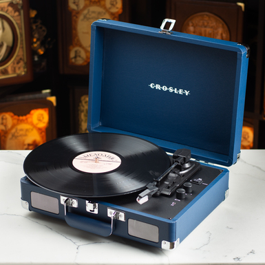 Виниловый проигрыватель Cruiser Plus Portable Turntable with Bluetooth In/Out - Ink Blue від Crosley