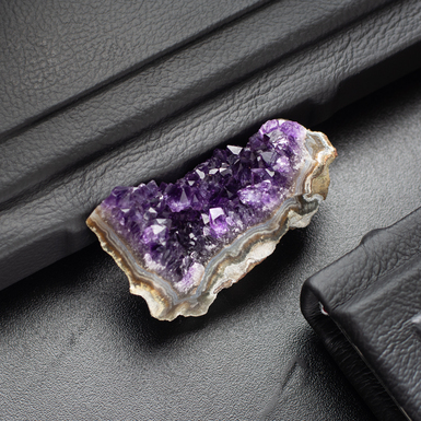 Друза аметиста на агате "Violet glow" от Stone art designe (77 г)