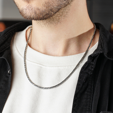 Мужская серебряная цепочка "Mystery" от Sovrani