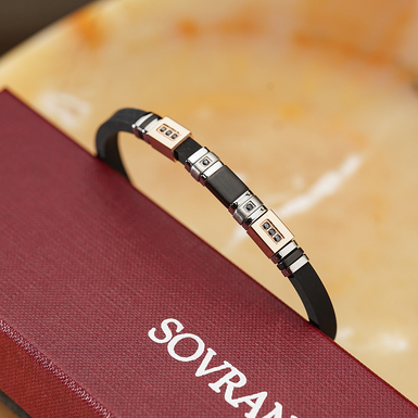 Браслет зі сталі та силікону "Magnat" від Sovrani