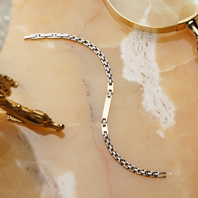 Браслет зі сталі з цирконієм "Fortuna" від Sovrani