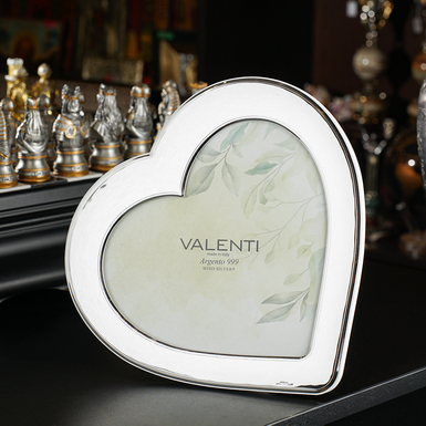 Серебряная фоторамка  20x20 "Heart" от Valenti
