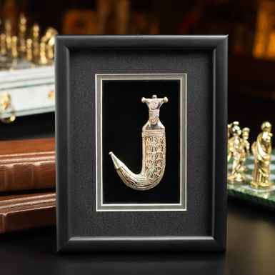 Старинный коллаж Khanjar (серебряный кинжал) ручной работы, Саудовская Аравия