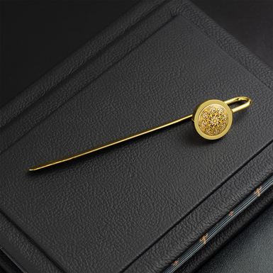 Закладка для книг из позолоты и дамасской стали "Star" от Anframa