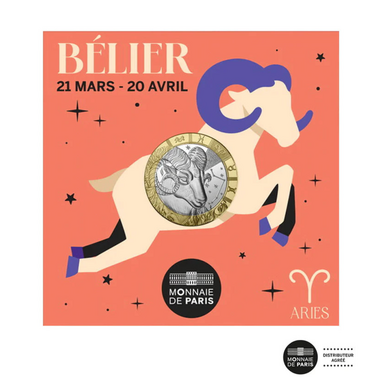 Колекційна монета "Zodiac Aries", 5 євро