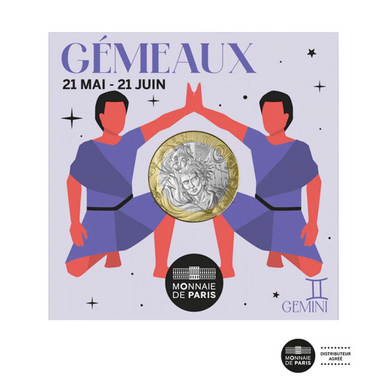 Колекційна монета "Zodiac Gemini", 5 євро