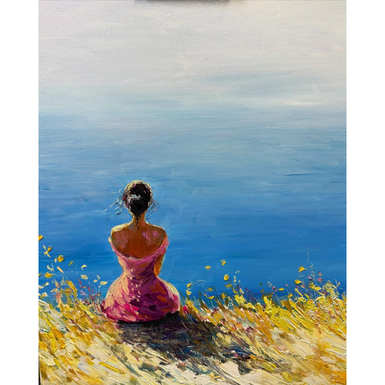 Картина "Женщина в розовом", Татьяна Хитрая