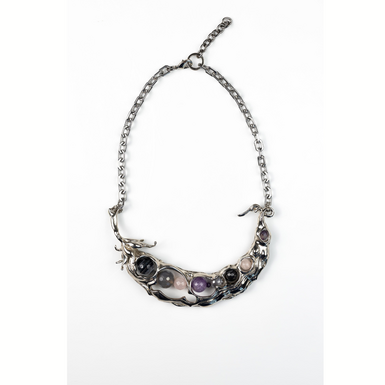 Колье "GERA SILVER" в форме стручки фасоли от Samokish