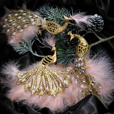 Ялинковий набір "Pink peacocks" 