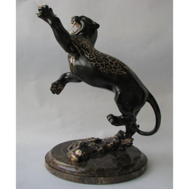 Бронзовая скульптура "Black Leo" от Андрея Васильченко (11,4 кг)