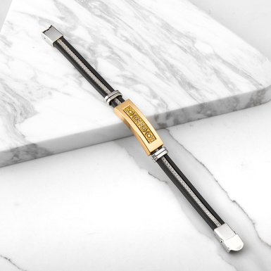 Мужской браслет Temple с позолотой от бренда Anframa