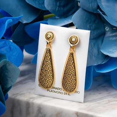 Сережки Oldy с позолотой от бренда Anframa