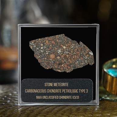 Сертифицированный метеорит Chondrite Retrologic Type 3, 7.87 г (Марокко)