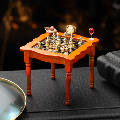 Миниатюра "Шахматный столик" от Reutter Miniaturen