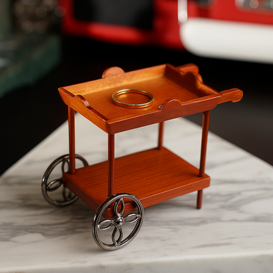 Миниатюра-подставка в виде сервировочной тележки от Reutter Miniaturen