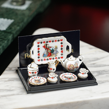 Мініатюра "Кавовий сервіз – Аліса в країні чудес" від Reutter Miniaturen