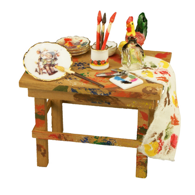 Миниатюра "Стол художника" от Reutter Miniaturen