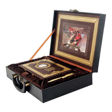 Подарункова книга "Чоловіча мудрість. Спадщина Наполеона" з ручкою Tenso