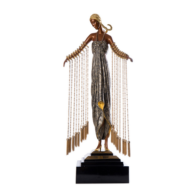 Винтажная лимитированная бронзовая скульптура "Elaria", тираж: №185 из 375, 1990 год