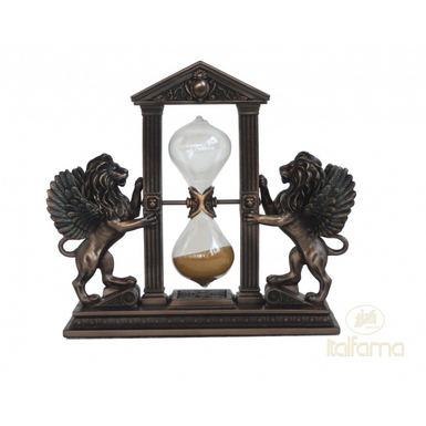 Бронзовая статуэтка с песочными часами "Winged lions" от Italfama