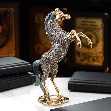 Посеребренная статуэтка "Благородная лошадь" от ArtBe
