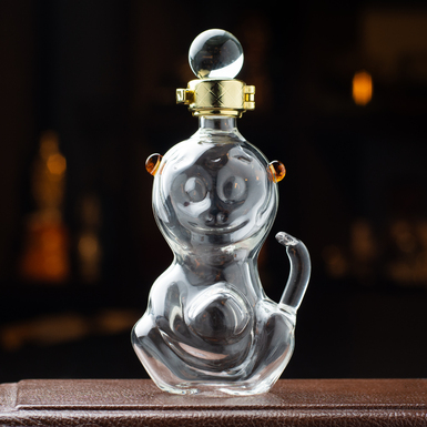 Стеклянный декантер для виски "Год обезьяны" из коллекции "Китайский гороскоп" от The Wine Savante (150 мл)