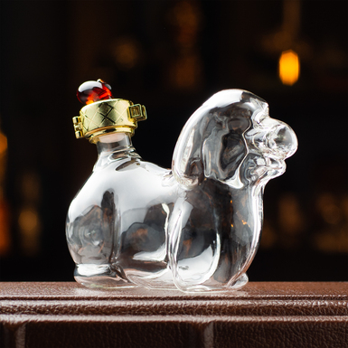 Стеклянный декантер для виски "Год собаки" из коллекции "Китайский гороскоп" от The Wine Savante (150 мл)