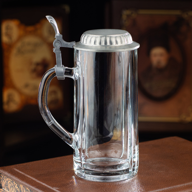 Стеклянный пивной бокал "Eckstein" от WMF Germany, Германия, середина 20-го века