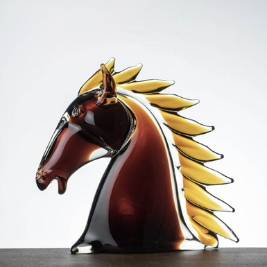 Кришталева статуетка "Amber horse" ручної роботи від Duccio di Segna